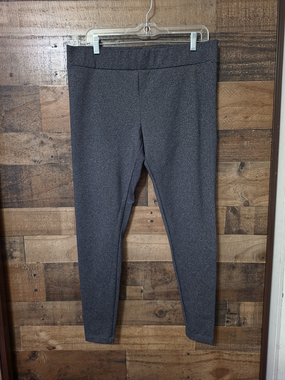 Matty M Dark Heather Gray Ponte Slim Leg Pants